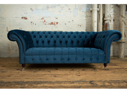 Chesterfield 3 miejsce do siedzenia Podkładka Kanapa Skóra Materiał Sofa Kanapy Włókienniczy Styl Nowoczesny