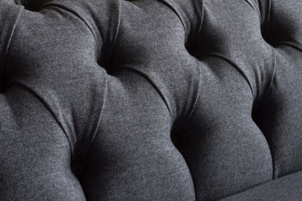 Chesterfield 3 miejsce do siedzenia Podkładka Couch Skóra Sofa Kanapy Włókienniczy Modern Style Material