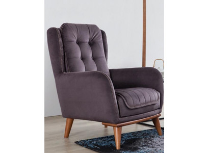 Chesterfield Fotel Relaks Club Sofa Jednoosobowa Kanapa Podkładka Meble Brązowa