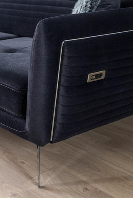 Narożnikowa kanapa Sofa Kanapa Podkładka Meble Kanapy Sofy Soft trzyosobowa 343x343