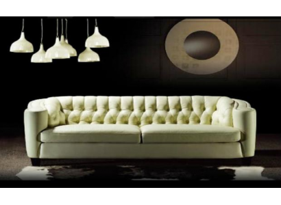 Luksusowa Sofa Chesterfield 4 miejsce siedzące sztuczna skóra Couch Białe Sofy Modern