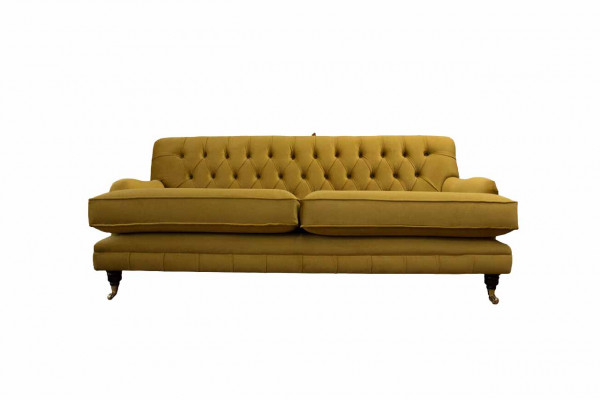 Chesterfield Sofa 3 miejsce do siedzenia Podkładka Włókienniczy Material Kanapy Eleganckie sofy