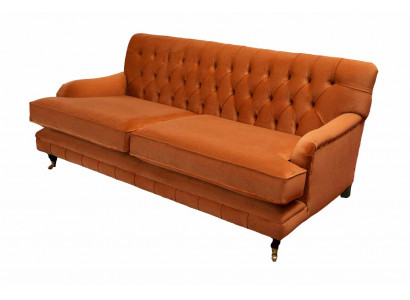 Sofa trzyosobowa 3 Siedziba Materiał Chesterfield Nowoczesny design Sofa do salonu