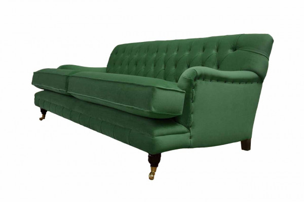Chesterfield Sofa 3 miejsce do siedzenia Material Couch Podkładka Sofy Włókiennicze trzyosobowe