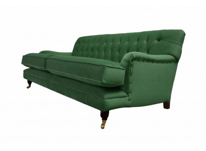 Chesterfield Sofa 3 miejsce do siedzenia Material Couch Podkładka Sofy Włókiennicze trzyosobowe