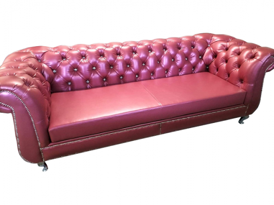 Sofa Chesterfield 4 miejsce do siedzenia Luksusowe sofy Skórzana sofa do salonu Kanapa