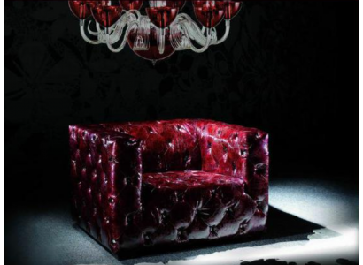 Skórzana sofa Chesterfield Fotel luksusowa Fotel Bordeaux ClubFotel Nowość