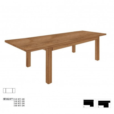 Stół obiadowy Drewno stoły Living Jadalnia Pokój Tabela Solidne drewno 140x90cm Stoły do ​​jadalni Solidny