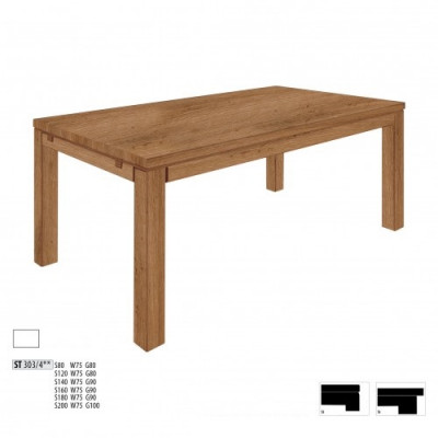 Tabela Drewno stoły 200x100cm Drewno Stoły Do Jadalni Konferencyjne Solidne drewno Prawdziwy Dąb Nowość