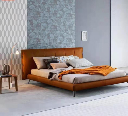 Podkładka do łóżka podwójnego Metal Design Luksusowe łóżko Sypialnia Włoski