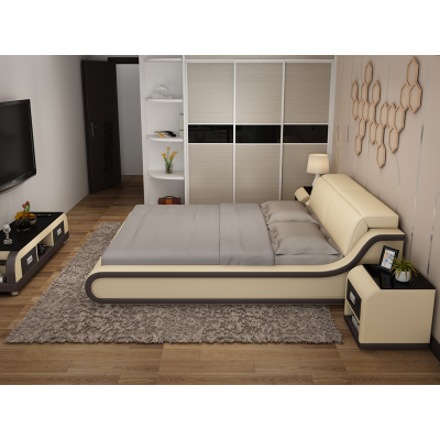 Łóżko Podkładka Deco Design Luksusowe podwójne łóżko hotelowe 180x200cm Sleep Pokój