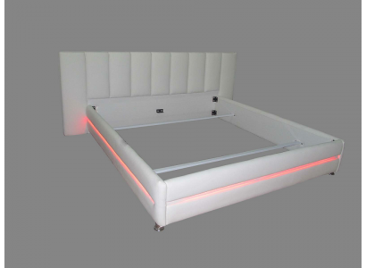 Skóra Design Łóżko Double Luxury Małżeństwo Nowoczesny Hotel Frame Sleep Pokój