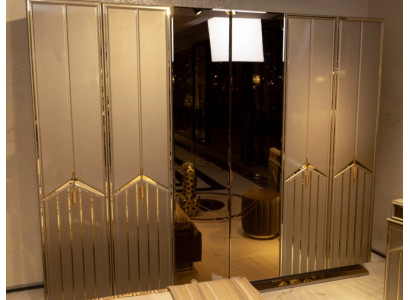 Szafa Luxury Szafa Meble Modern Sypialnia Szafki Drewno Metal