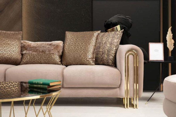 Designerskie Kanapy Podkładka Sofa Sofy 3 miejsce do siedzenia Trzyosobowa sofa materiałowa do salonu Nowość