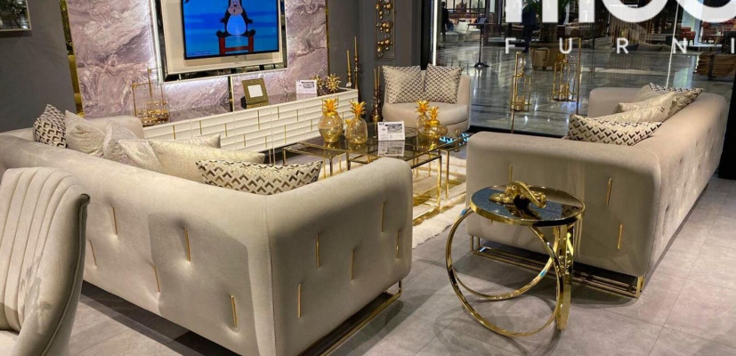 Design Sofa Nowoczesna 3-osobowa Siedziba Pokój Meble Szare Sofy Sofa Trzyosobowa Podkładka