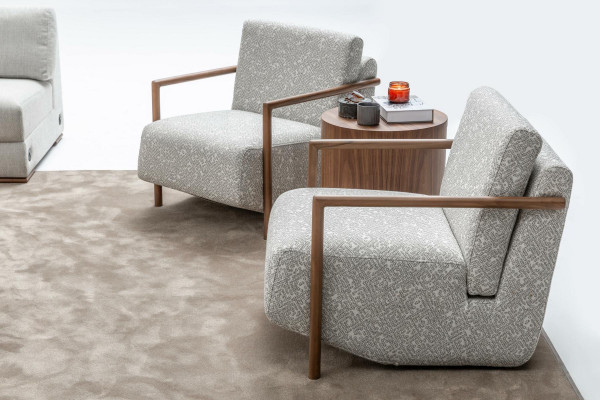 Fotel Szary Meble do Salonu Design Nowoczesny Luksus Jednoosobowy Club Relaks