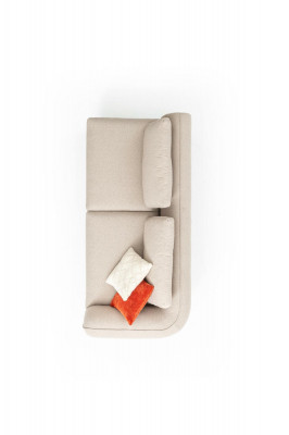 Sofa L Shape Żywy krajobraz Beżowa Kanapa 420x170 Design Meble Material