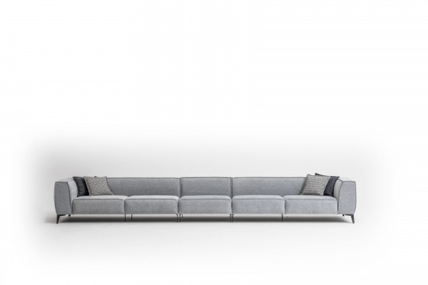 Meble włoskie duża Sofa Kanapa 8 miejsce do siedzenia Włoskie kanapy xxl Sofy Włókiennicze