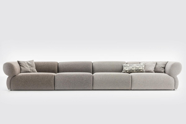 Meble włoskie duża Sofa Kanapa 6 miejsce do siedzenia Włoskie kanapy xxl Sofy Włókiennicze