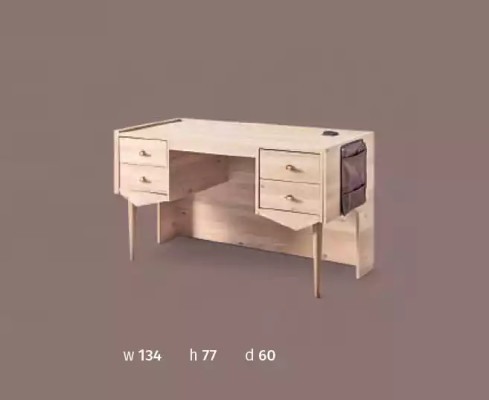 Designerski pokój młodzieżowy Sypialnia Łóżko Szafa Biurko 3-częściowy.
