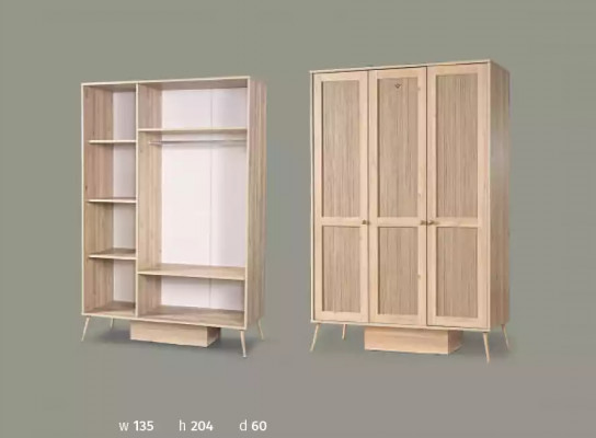 Luksusowy żłobek Chesterfield Łóżko Biurko Szafa 3-częściowe. ustawić