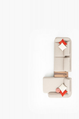 Sofa L-Shape Luksusowe Meble Salonowe Podkładka Sofa Nowoczesna Kanapa 365x170
