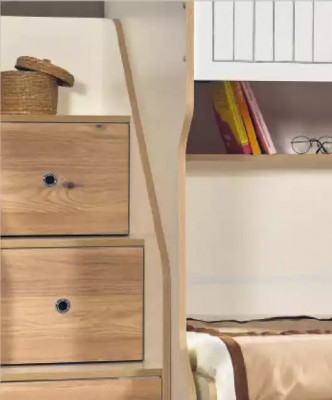 Łóżko piętrowe Łóżko na poddaszu Łóżko Podwójne łóżko piętrowe z Biurko Dwa łóżka