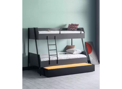Łóżko młodzieżowe składane Kids Design Nowoczesne łóżko żłobek z drewna