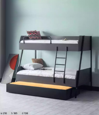 Łóżko młodzieżowe składane Kids Design Nowoczesne łóżko żłobek z drewna