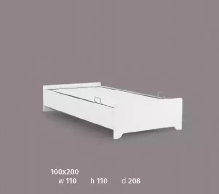 Designerskie łóżko łóżko składane do pokoju młodzieżowego Łóżko Meble Tapicerowane 100x200cm