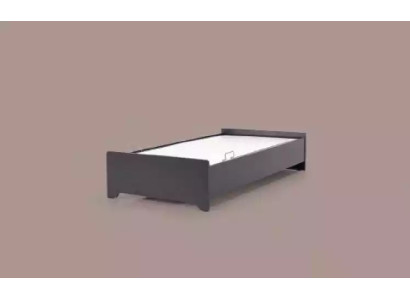 Designerskie łóżka składane Czarny Łóżko młodzieżowe drewniane meble 100x200cm