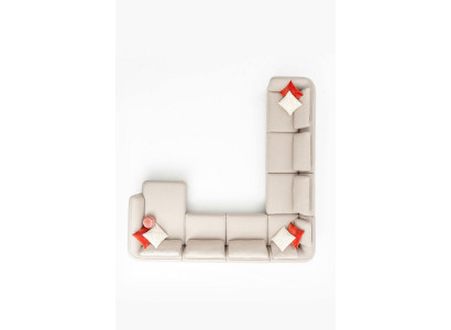 Narożnikowa kanapa Kształt U Sofa do salonu Sofa Tapicerowana sofa Nowoczesny Żywy krajobraz