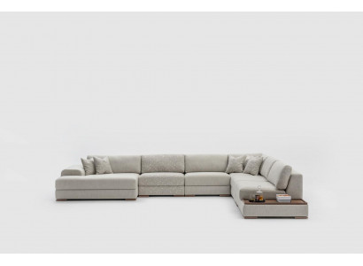 Sofa Kanapa Salon Narożnikowa kanapa Nowoczesny Design Meble Kształt U Sofa materiałowa