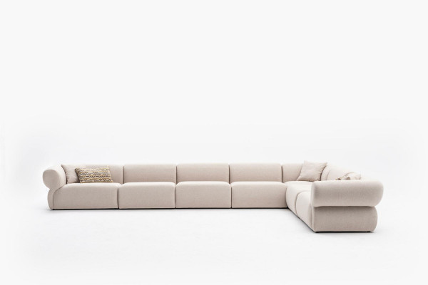 Narożnikowa kanapa Zestaw narożny w stylu narożnym Podkładka sofy Kanapa w kształcie litery L 495x315cm