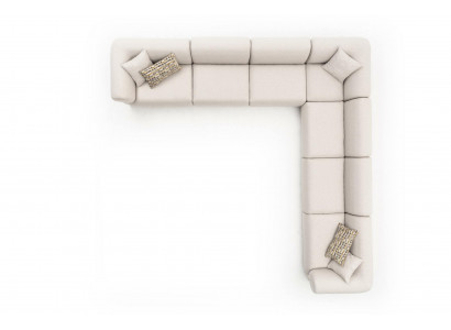 Sofa L-Shape Podkładka Kanapa Salon Nowoczesne Meble 405x405cm Sofy Narożnikowa kanapa