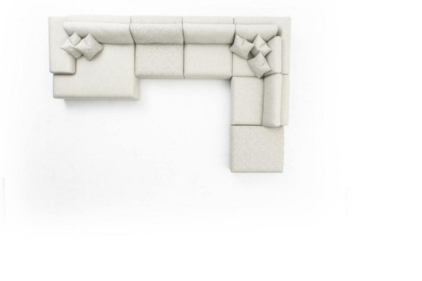 Narożnikowa kanapa Żywy krajobraz Materiał Duża Sofa Kanapa U Shape Sofa Tapicerowana 150x425x290