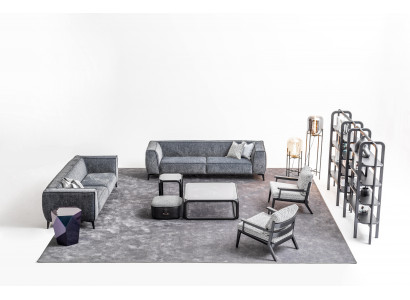 Zestaw sofowy 431 miejsce do siedzenia Sofy Fotel Luxus Ustawić xxl Materiał Sofa Meble