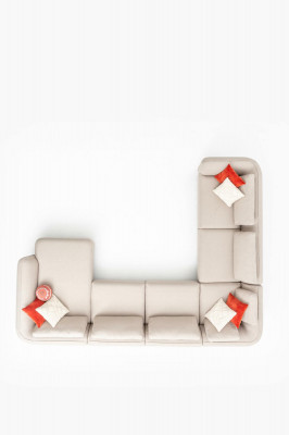 Narożnik Meble Podkładka Sofa Kanapy Salon Żywy krajobraz Materiał