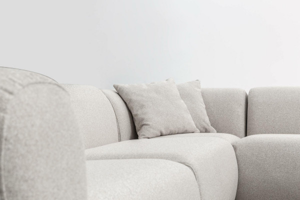 Cozy Narożnikowa kanapa Beżowa sofa tapicerowana w kształcie litery L Żywy krajobraz Couch Nowość