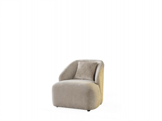 Fotel EarsFotel Nowoczesny Materiał Salon Poliester Biały Design Siedziba