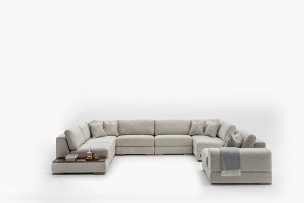 Narożnikowa kanapa salon w kształcie litery U luksusowe kanapy designerska sofa kanapa Żywy krajobraz