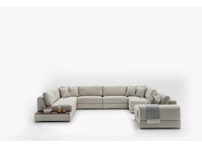 Narożnikowa kanapa salon w kształcie litery U luksusowe kanapy designerska sofa kanapa Żywy krajobraz
