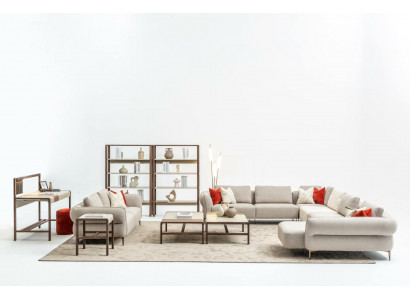 Zestaw sofowy do salonu sofa tapicerowana 3 miejsce do siedzenia w kształcie U Zestaw sofowy Modern