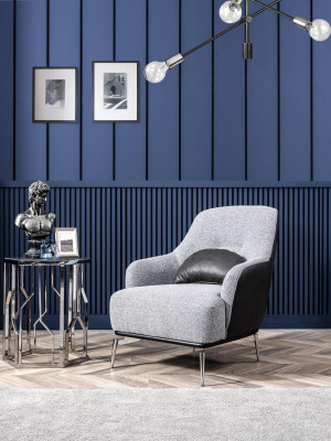 Nowoczesna Sofa Ustawić 3 Siedziba Fotel Materiał Szary Nowoczesny Poliester