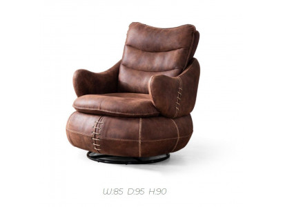 Fotel Siedziba Klasyczny Design Salon Podkładka Jednoosobowa Skóra Style Meble Luxury