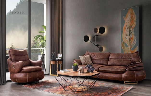 Fotel Siedziba Klasyczny Design Salon Podkładka Jednoosobowa Skóra Style Meble Luxury