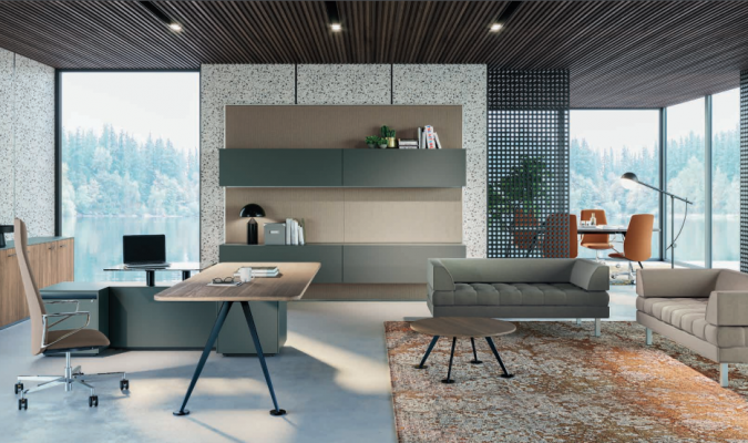 Biurko narożne Meble Biuro Pokój Meble Design Biurko Drewno Tabela stoły