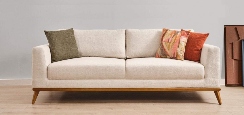 Stylowa Sofa 3 - miejsce do siedzenia Design Meble Salon Luksusowe Kanapy Sofy 223cm