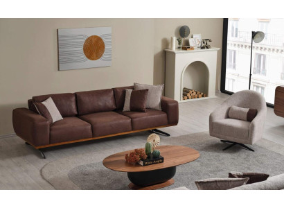 Nowoczesny zestaw do salonu, 2 sztuki. Sofa Fotel 4+1 miejsce do siedzenia Zestaw sofowy z kanapami
