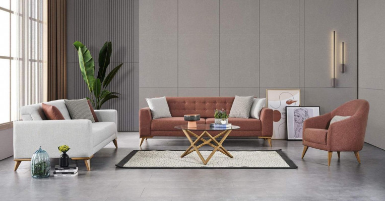 Zestaw do salonu stylowy Zestaw sofowy 3+3+1 miejsce do siedzenia luksusowe kanapy sofa meble